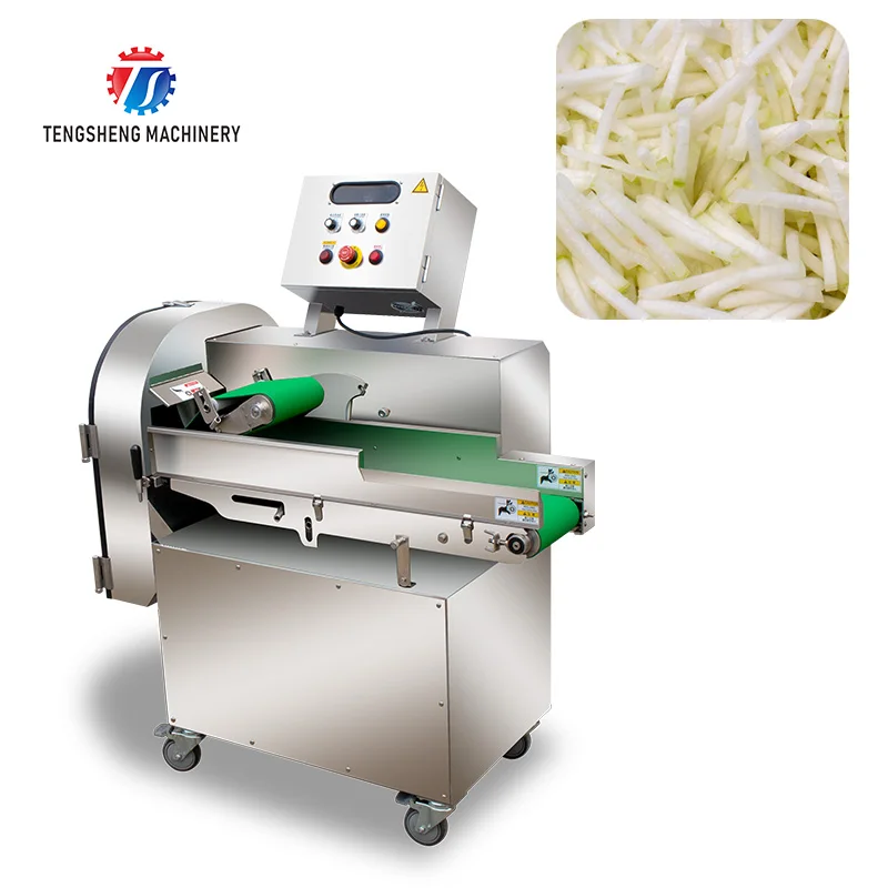 Automatic fruit, vegetable and potato slicing and cucumber slicing machine Conveyor belt widening type chopping machine