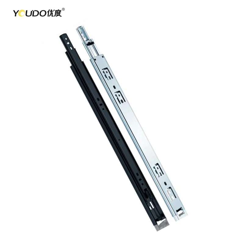 YOUDO 45mm Ball Bearing Drawer Slide Rail Heavy Duty Drawer Runners Telescopic Slides for Drawer