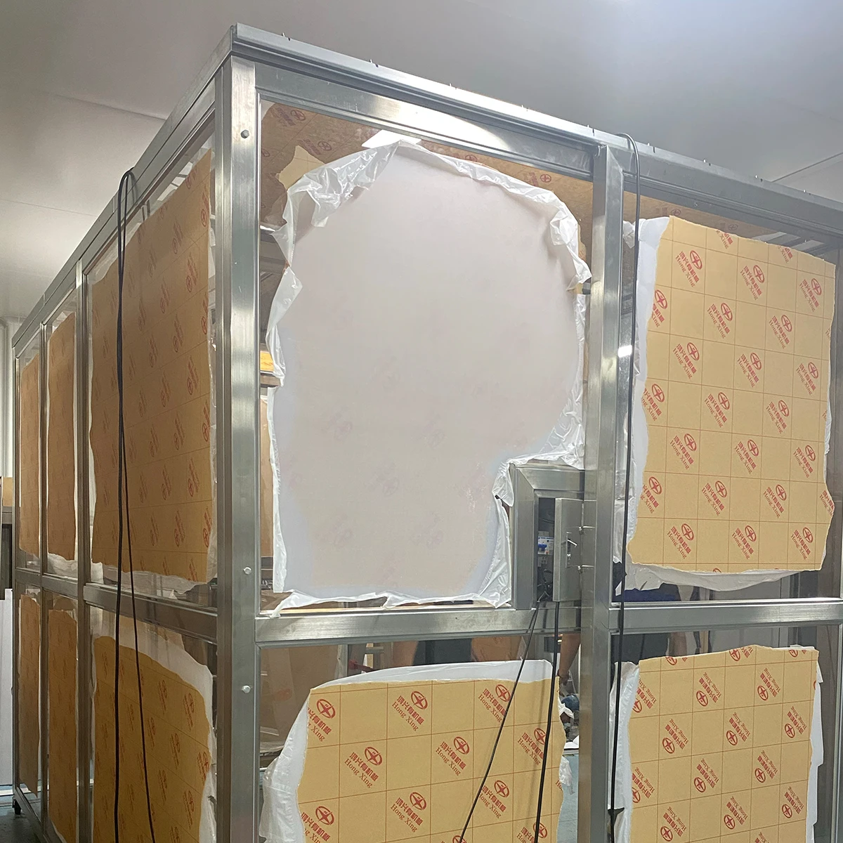 Модульная подставка для чистых помещений с каркасом из нержавеющей стали и акриловыми панелями Портативная