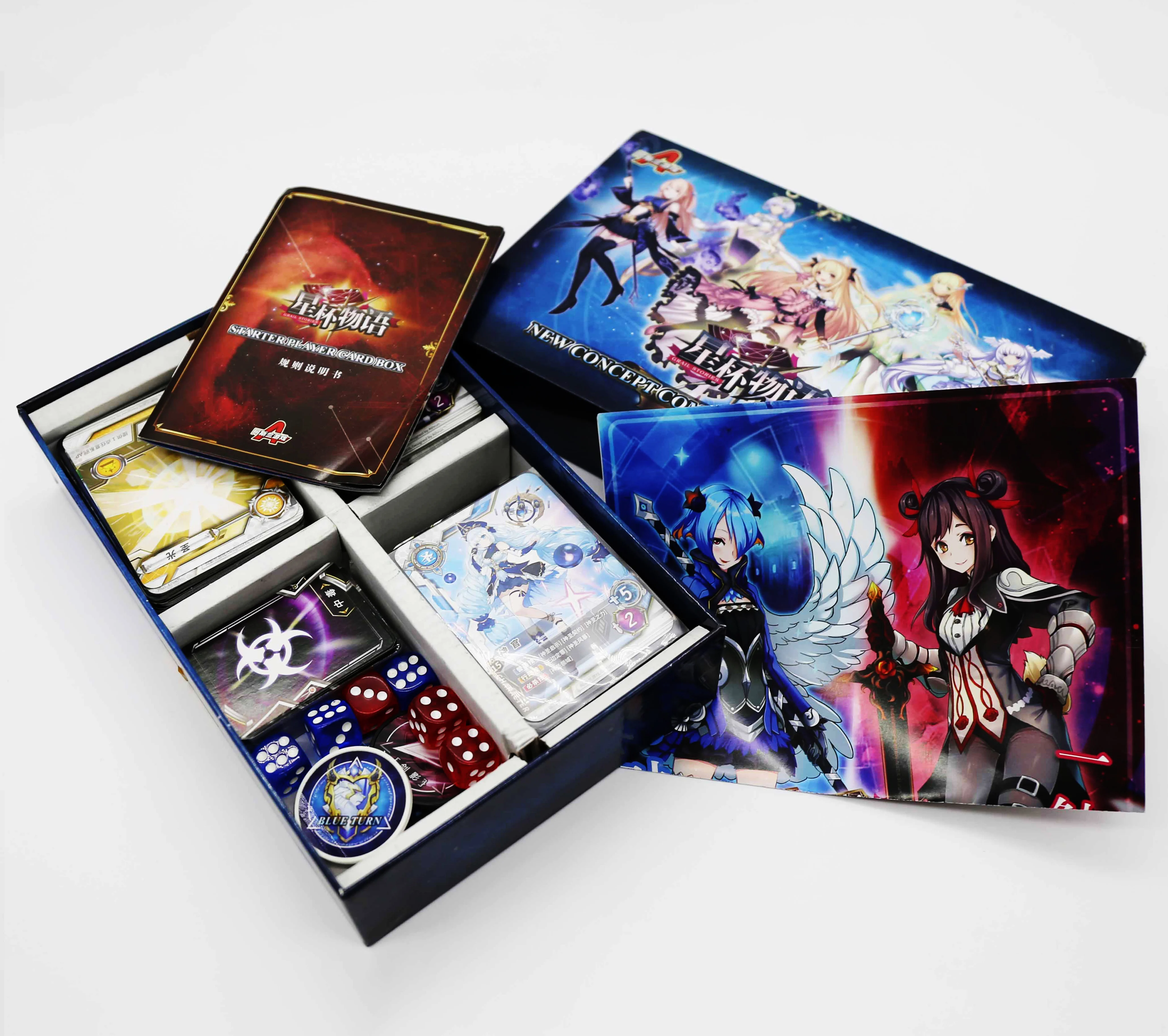 Custom Print Paper Play Card Games Cards  Super Board Game Manufacturing With Dice Poker Chip Boardgame Accessories