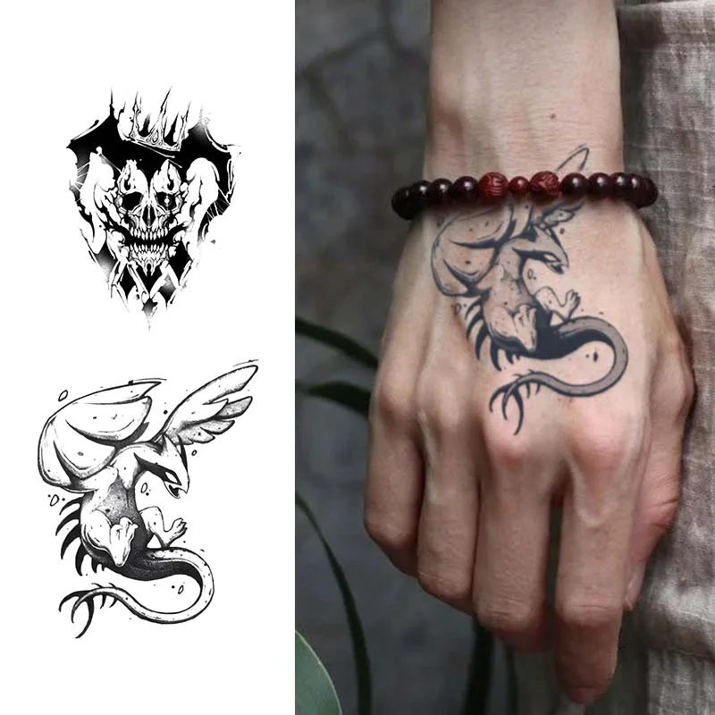 H8 Long Lasting Herbal Juice Semi-Permanent Girl Men Beauty Realistic waterproof Temporary Design Fake Tattoo Stencil Sticker