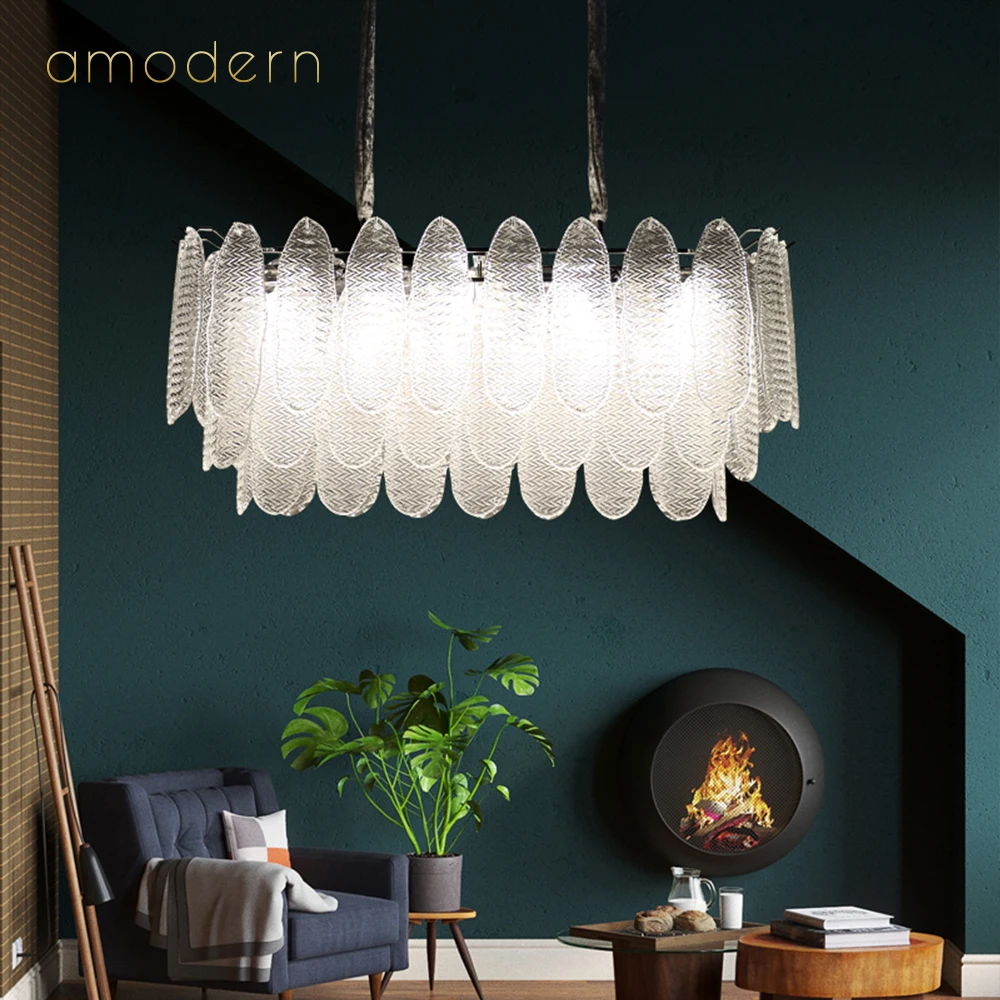 Vintage Style Unique Design Glass Lampshade Fancy Modern Gold And Crystal Pendant Light European Ceiling Lamp Bedroom Chandelier