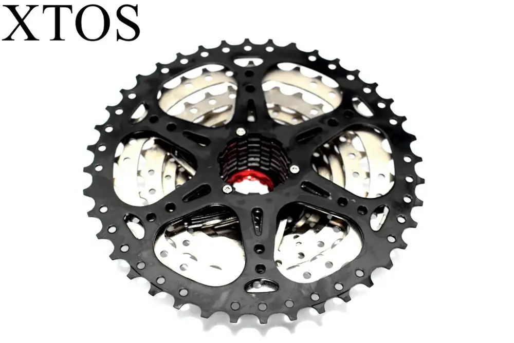 
XTOS 9 speed cassette 11-40t 9s wide ratio for mountain bike hub parts 9v gearwheel mtb bike compatible with sunrace by xtos 
