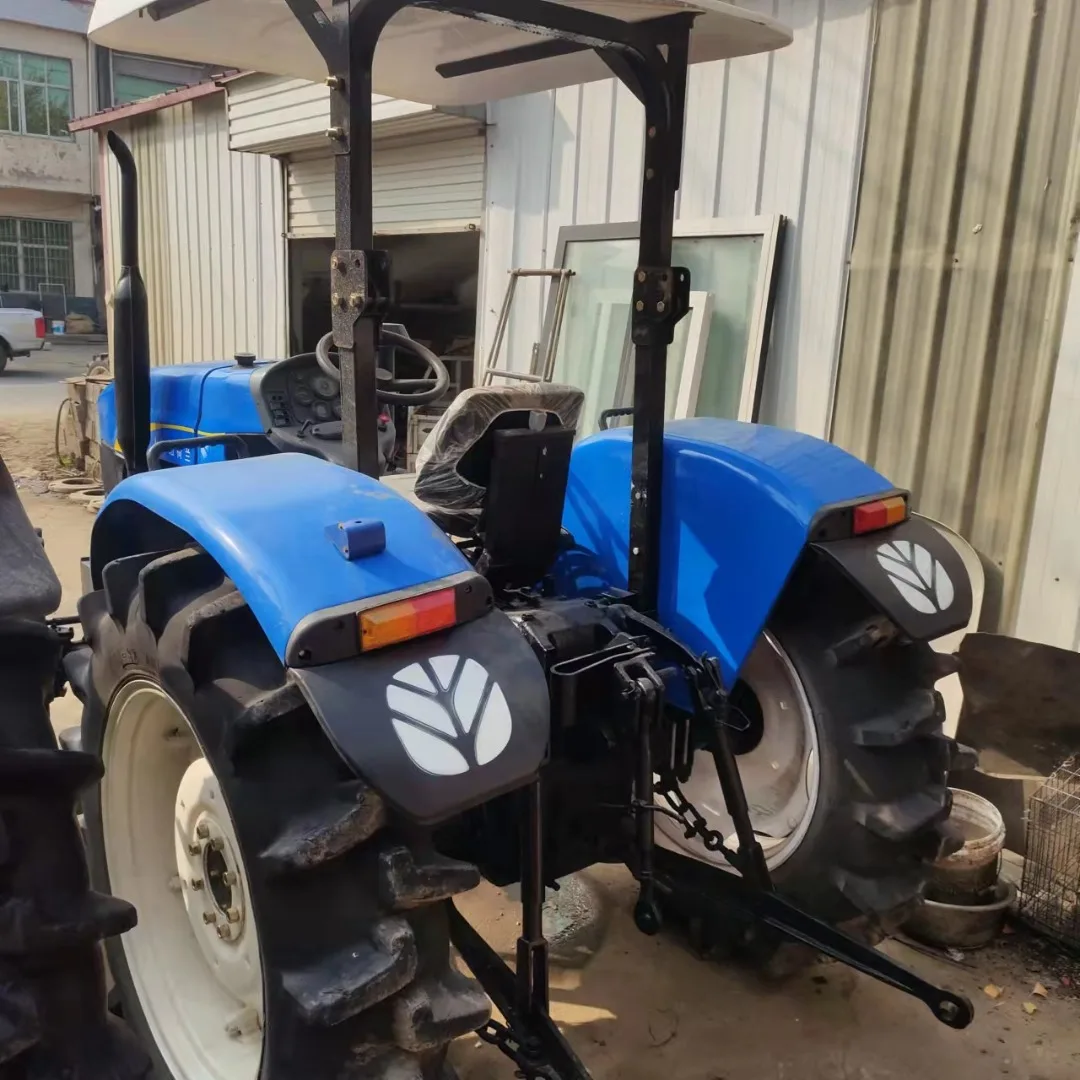 Сельскохозяйственная техника маленькие 4-колесные приводы New Holland 70HP компактные б/у тракторы на