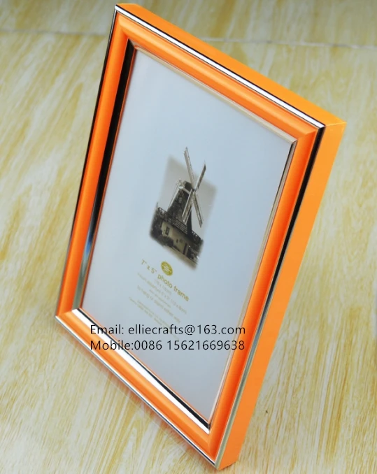 Wholesale PVC photo frame 20x15 plastic picture frame 10X15X21X30X40X50x70x100 cadre fotos molduras para fotos