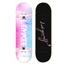 Wholesale Long Size Durable Design Maple Wood Printing Cruiser Board Skateboard