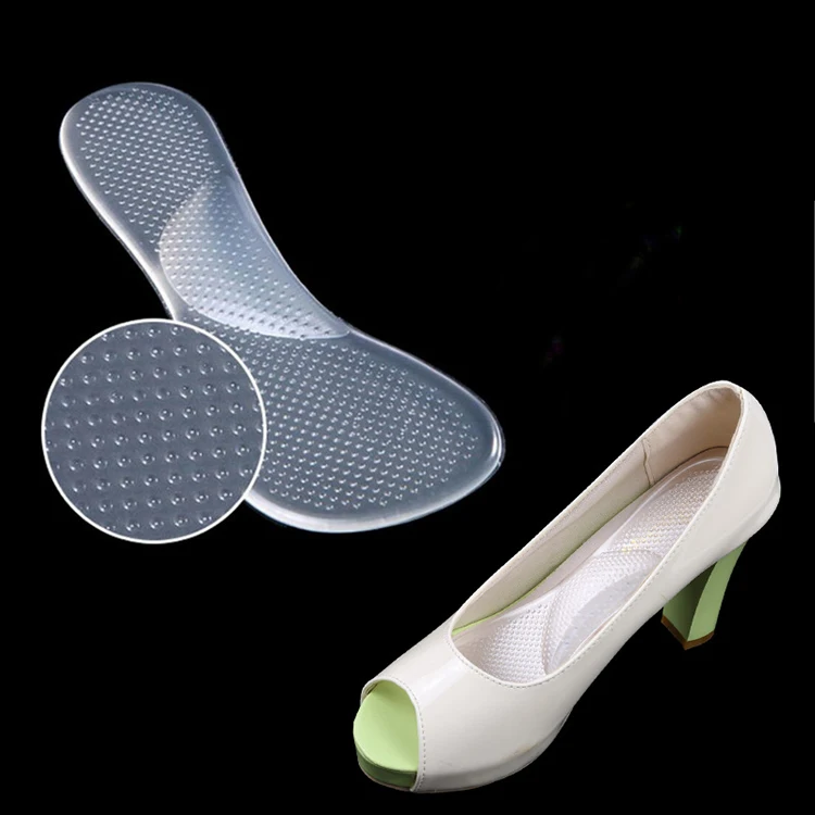 Women Gel Shoe Insoles Soft Foot Pain Relief 3 4 Gel Insoles  For High Heel Shoes