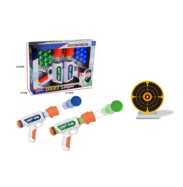 Shooting Toy Foam Ball Launcher with Air Pump Soft Foam Balls Shooting Game