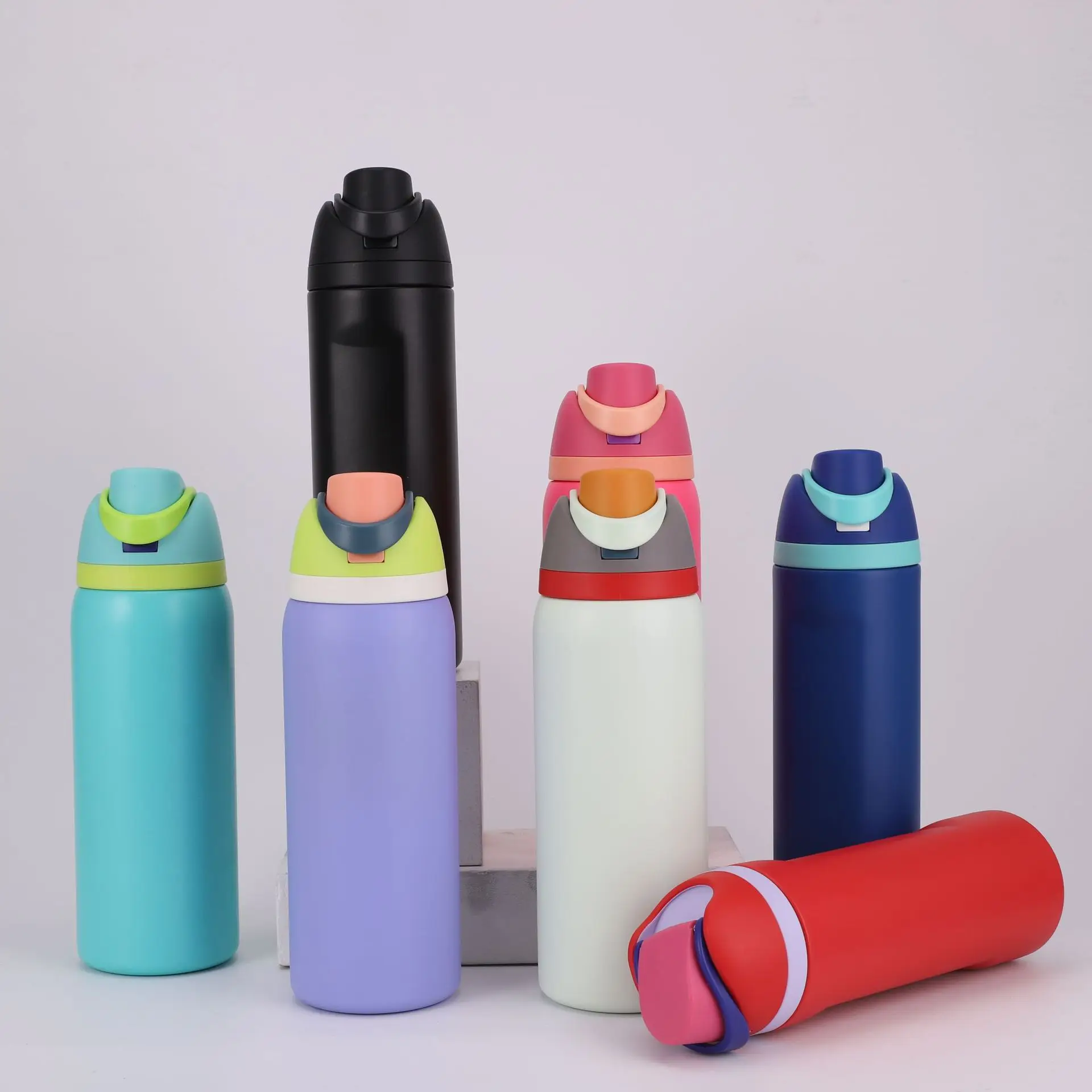 Md267 Big Capacity Sports Water Tumbler 304 Stainless Steel Insulated Cup Portable Reusable Bottle With Handle