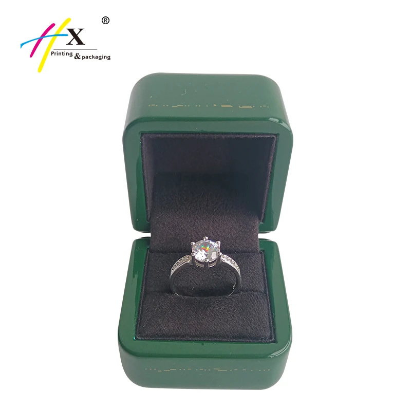 Custom Velvet Leather Logo Printed Black Cardboard Round Clear Personalized Seashell Wood Vintage Cheap Jewellery Gift Ring Box