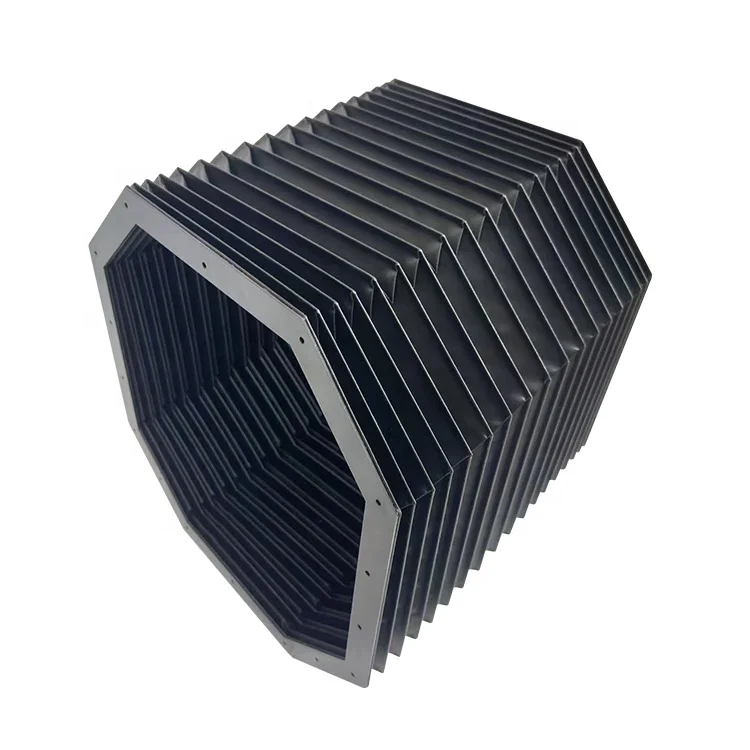 Flexible Nylon Bellow Dust Cover CNC Machine Accordion Cover rectangular nylon bellow cover