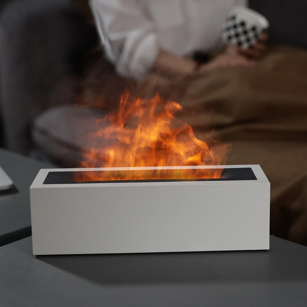 3D имитация вулкана увлажнитель воздуха с имитацией пламени Usb ультразвуковой огонь лампа аромадиффузор эфирного масла