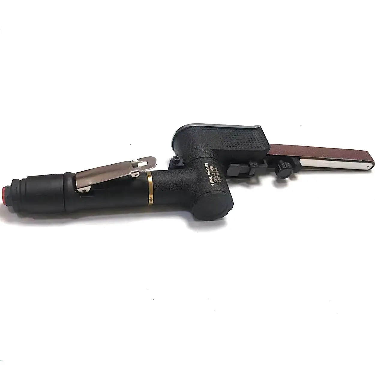 First-class pneumatic belt sander Fast material removal Plenty of power Length of usable belt allows further reach welding tools