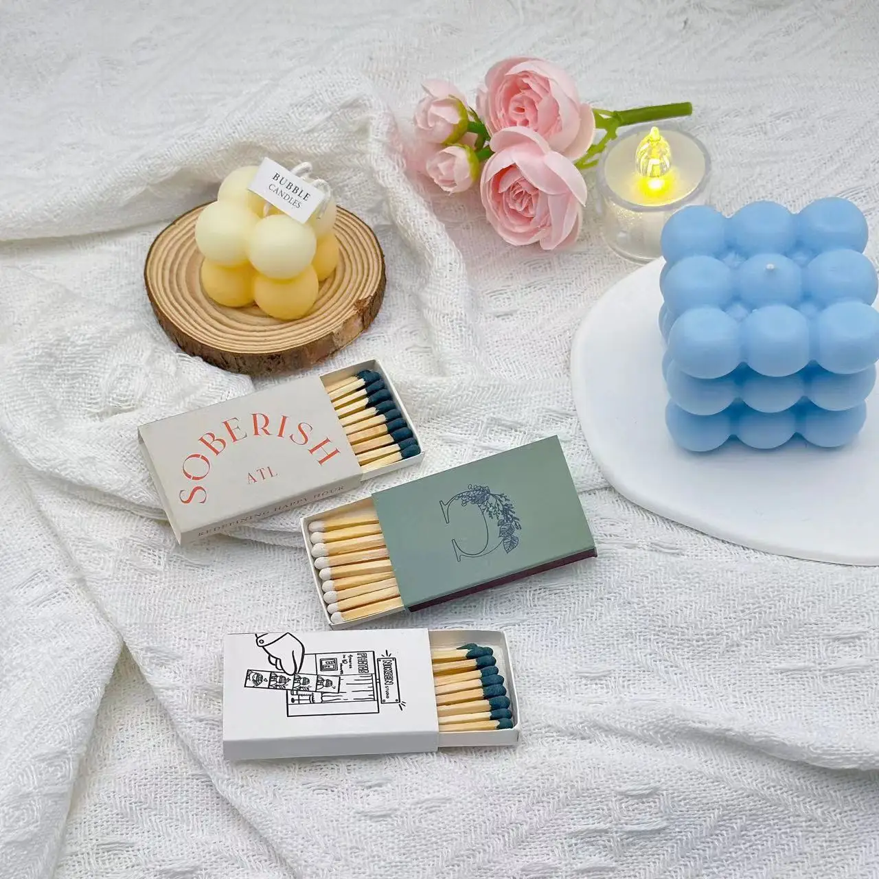 Safety Matches Wooden Matchstick Lighters Smoking Accessories Production Safety Matches Line Custom Matchbox