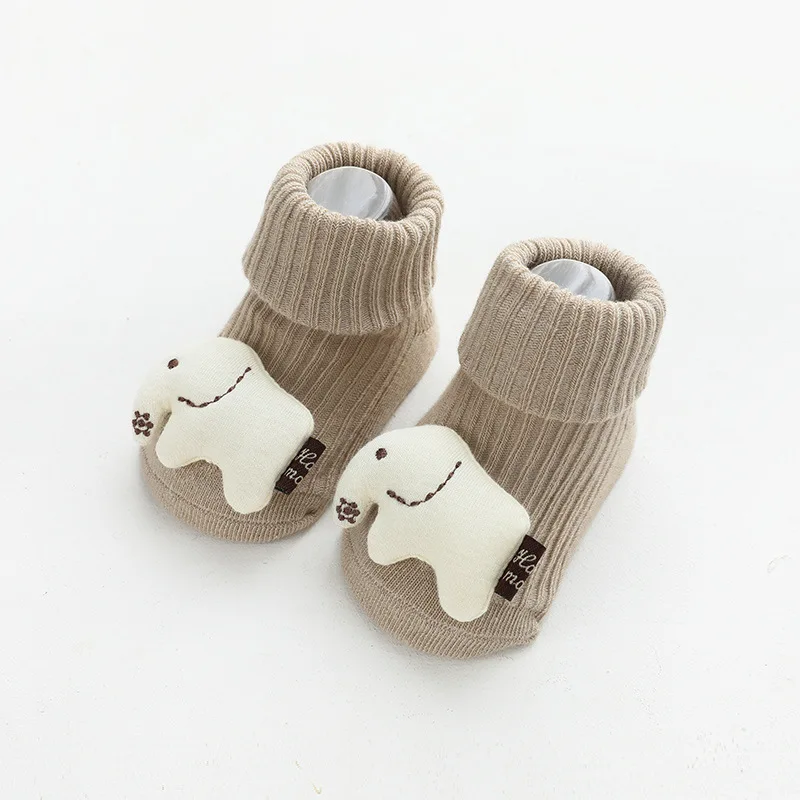 Cotton Household Warm Knitted Kids Socks Winter Cute Cartoon Accessories Baby Stocking Toddler Antislip Floor Socks