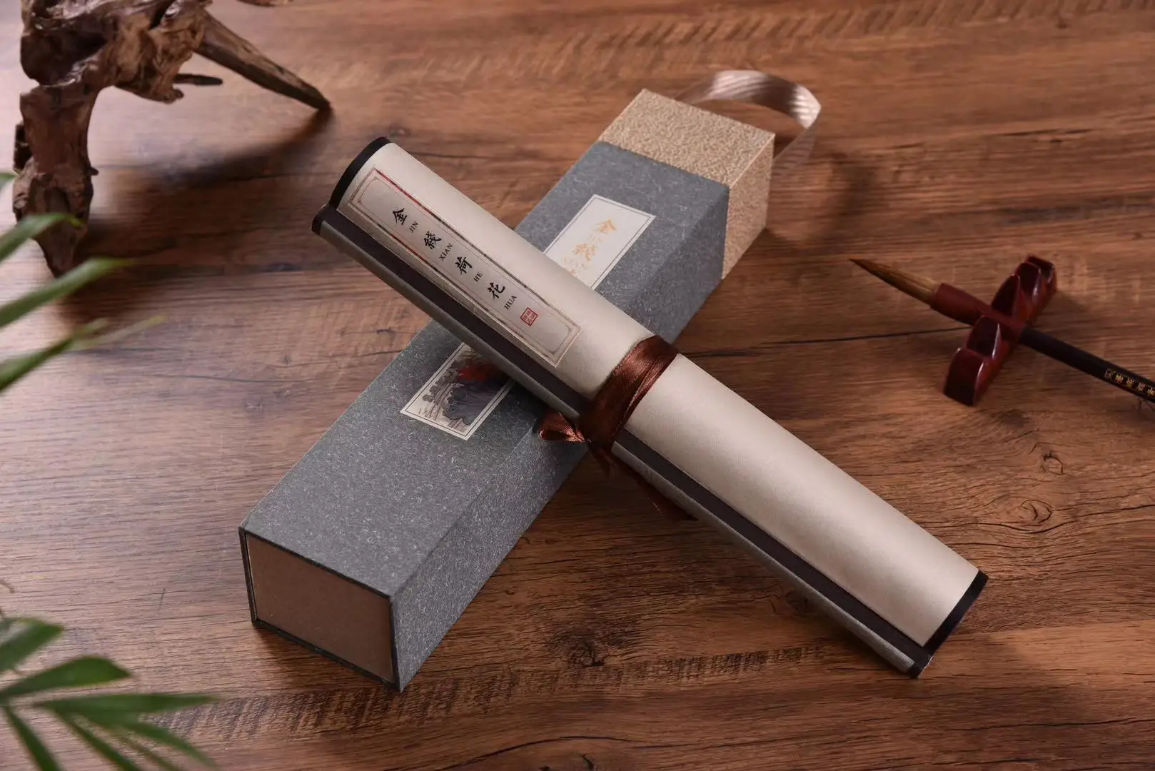 Wall Art Scroll Silk Painting Craft Calligraphy for Gift The Great Wall