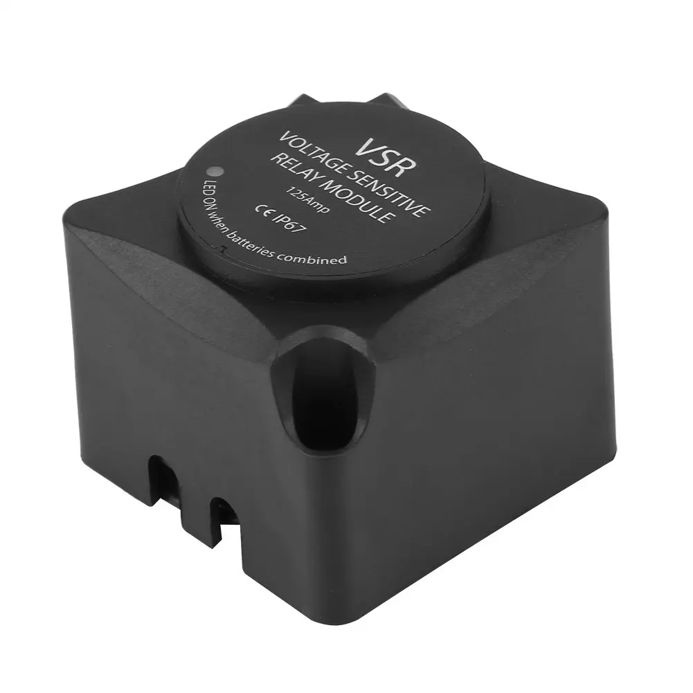 Voltage Sensitive Relay 12V 125A VSR Double Battery Automatic Charging Relay Dual Smart Battery Isolator
