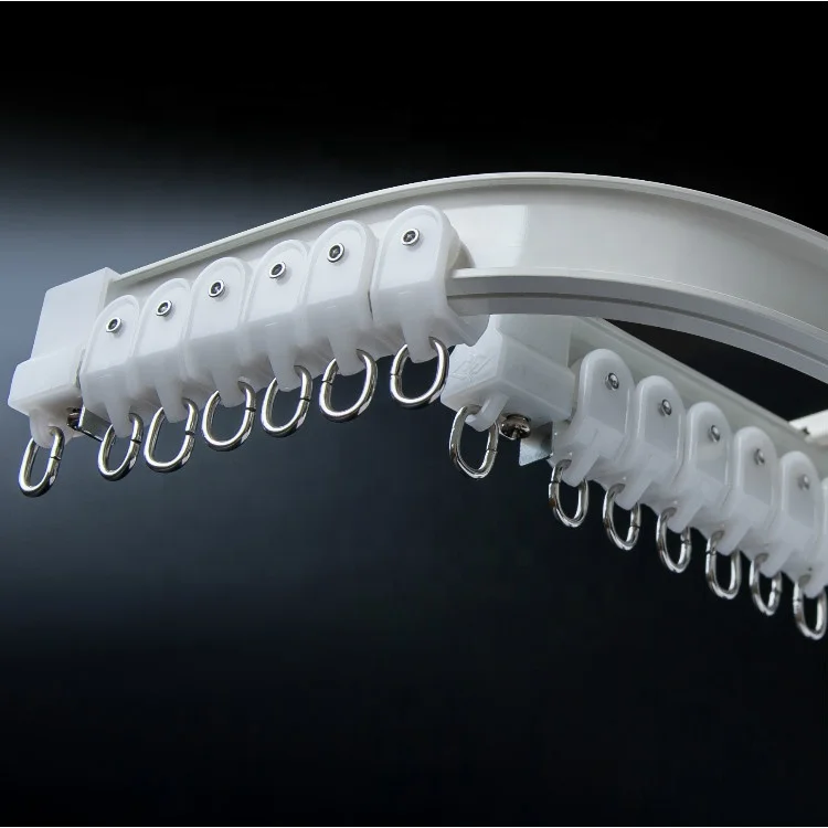 Classic Bend Heavy Duty Ceiling Aluminium Alloy European Curtain Track