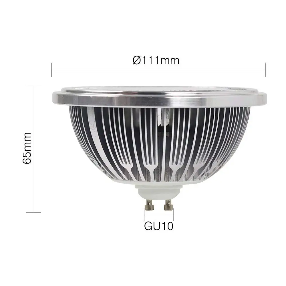 sky factory led cob  ar111 es111 18w g53 gu10 12v 85-265v dimmable 110v 230v 18w led lamp 1800lumen replace halogen spotlight