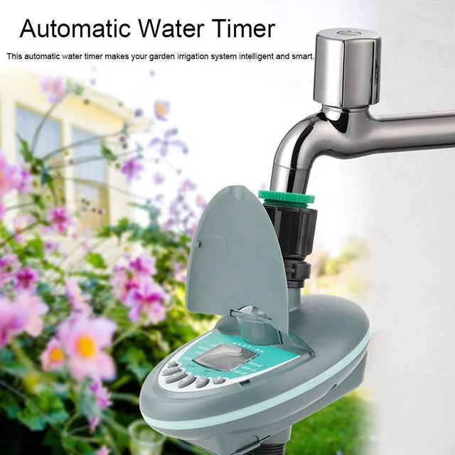 Garden Automatic Watering Timer Waterproof Water Faucet To Hose Timer with LCD Display for Parterre Grow Seedlings Home