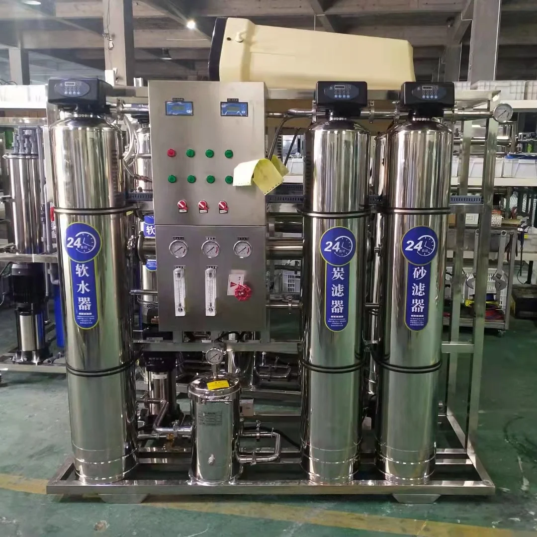 1000L/Hour500L/Hour 100L/Hour family small communauty use brackish  purificacion de agu purified double membrane deep well water