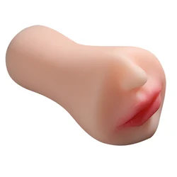 Realistic mouth pocket cat oral M masturbation brown adult sex toy made of TPE material