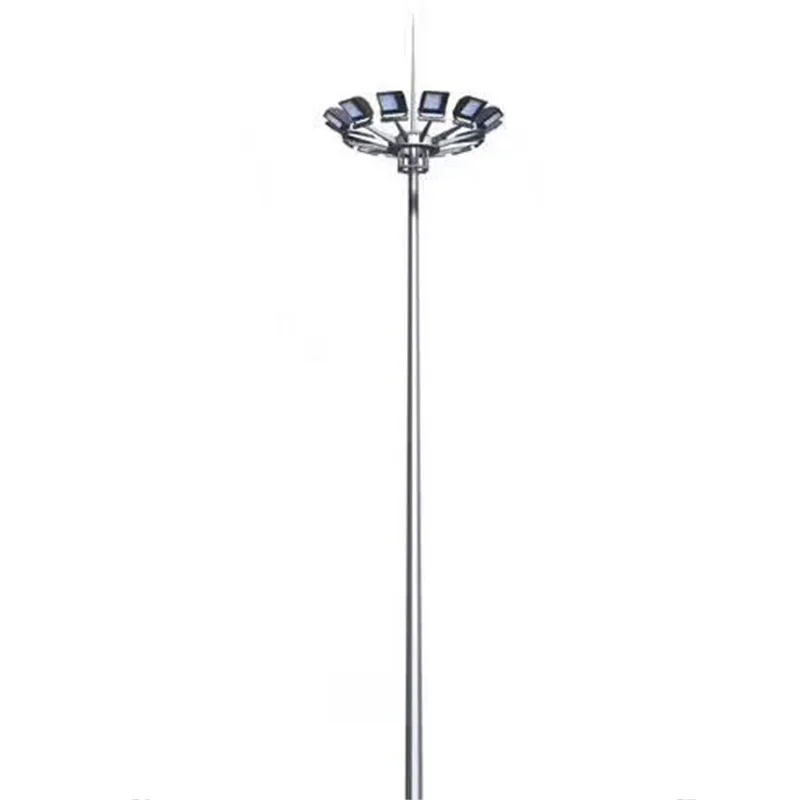 Customized 15m 20m 25m 30 meters high pole light specification price high mast lighting pole