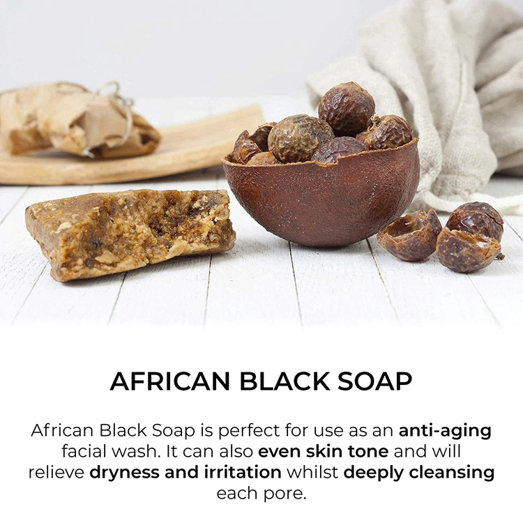 
Acne Problematic Skin Soap Bar Organic Texture Triple Milled Bar Soap Moisturizing Vegan Body & Face African Black Soap 