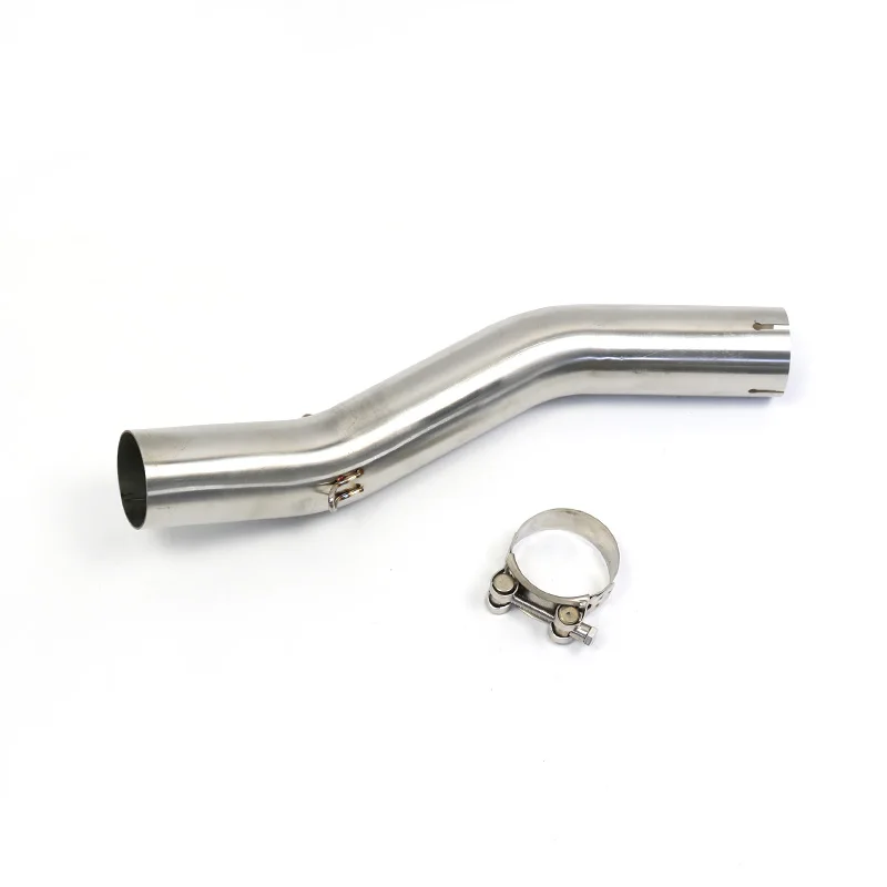Single Row Exhaust Link Pipe For Kawasaki ZX-10R Middle Pipe Muffler Exhaust ZX10R Pipe 51mm Slip on Moto Escapes 2004-2005