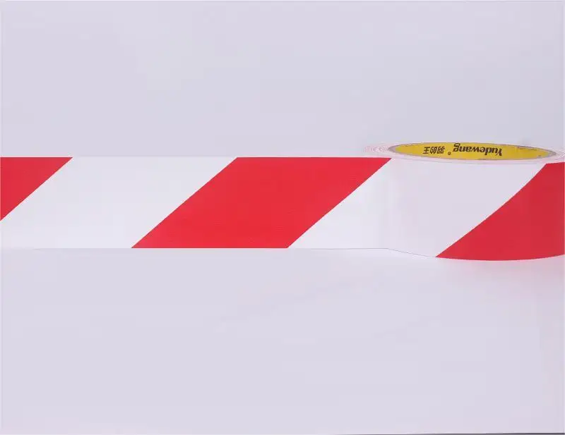Безопасная красная и вянущая полоса виниловая лента для напольной маркировки зон опасности