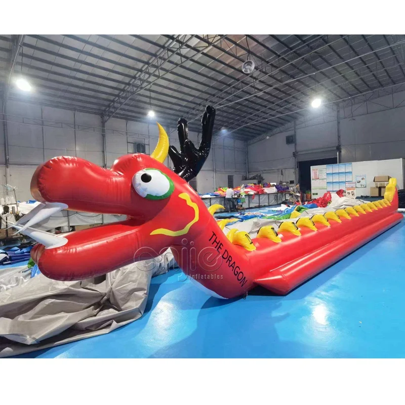 Inflatable Water Towing float tubes river banana boat 14 riders dragon inflatable boat