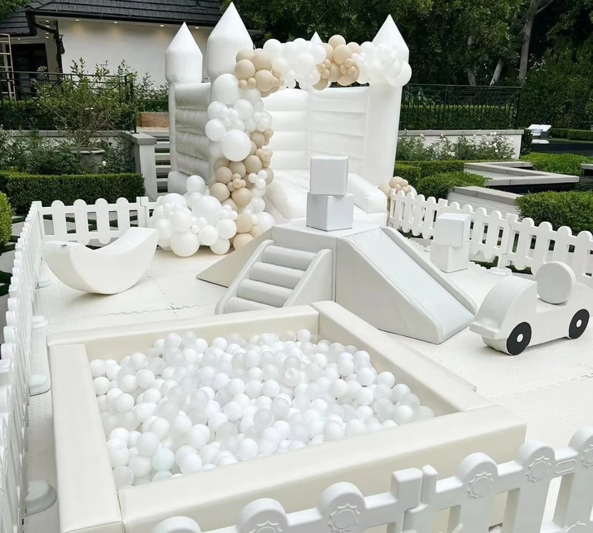 Крытая игровая площадка, мягкое игровое оборудование, детская мягкая шариковая яма для вечеринки, аренда