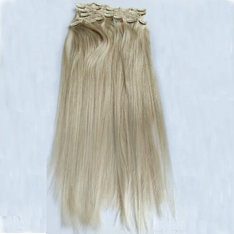 Real Indian Human Natural Hair Extensions Clip in Hair Extensions with Lace 100% Human Hair