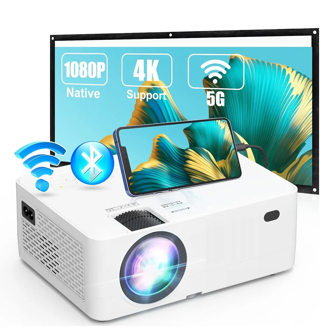 210 Ansi  Mini Projetor Portable Beamer 7000 Lumen Proyector LCD WiFi Video Home Theater Projector 4K
