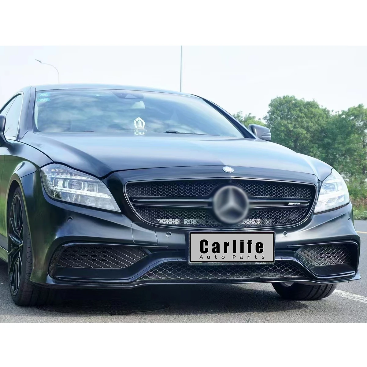 Car accessories for Mercedes Benz CLS W218 C218 2012 2013 2014 2015 2016 2017 2018 upgrade CLS63 with front bumper rear diffuser