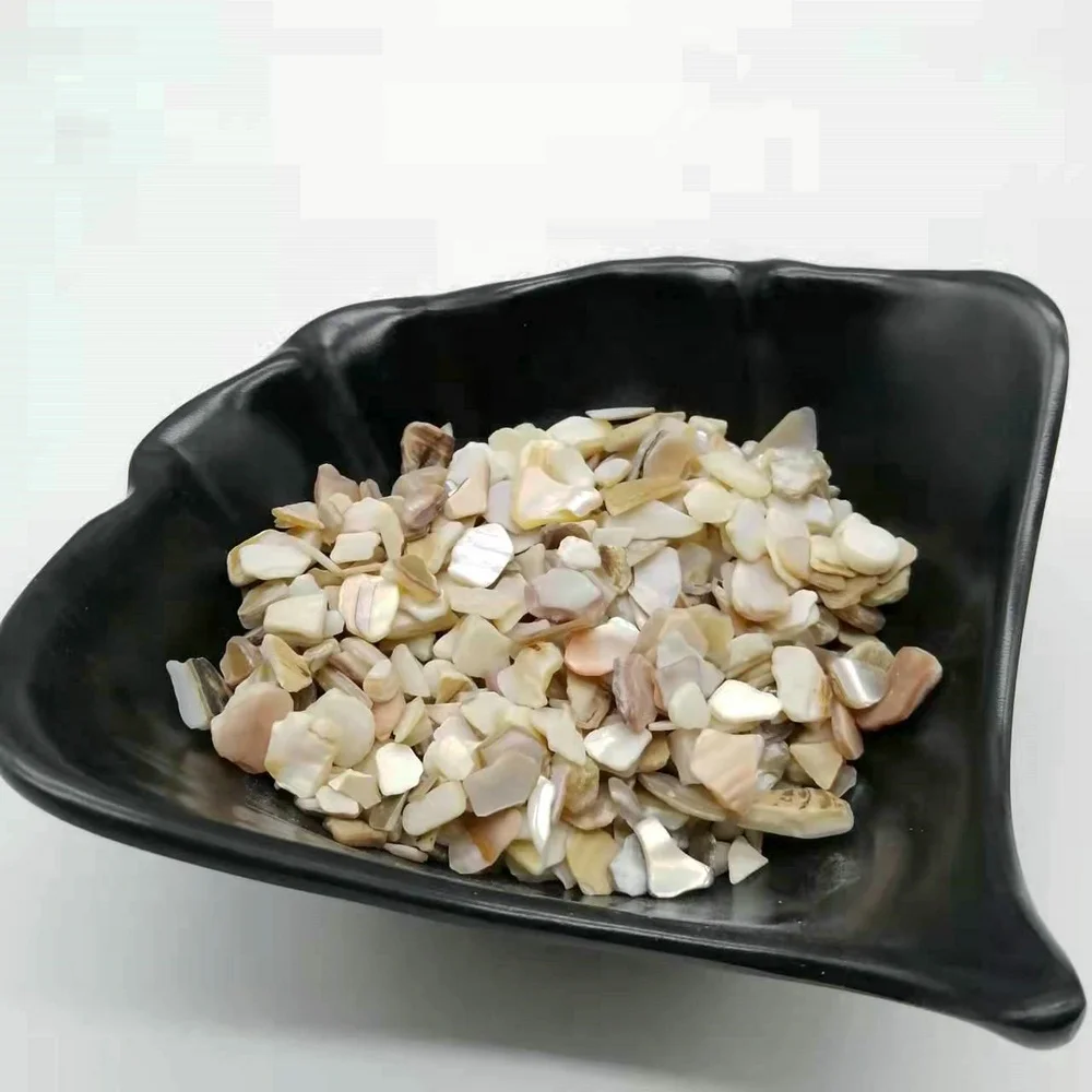 wholesale natural 4-10mm polished broken shell chips for terrazzo bulk mother of pearl shell aggregates for decoration