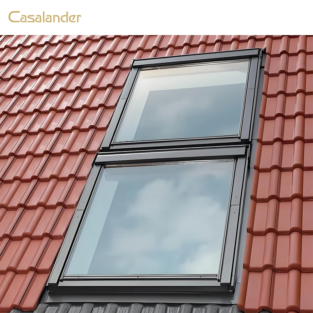 CASALANDER Custom Aluminum Alloy Roof Window Tempered Insulated Glass Skylight Window Waterproof & Soundproof