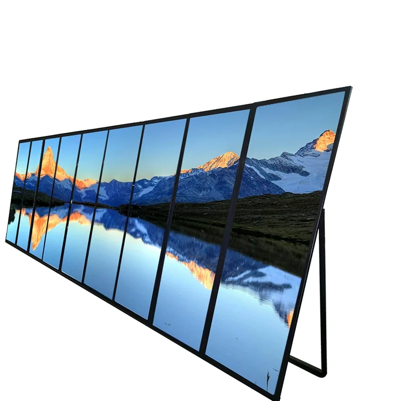 Floor Stand Portable Led Poster Shenzhen Factory Ultra Thin Indoor Advertising P2 P2.5 P3 P4Poster Stand Led Video Display