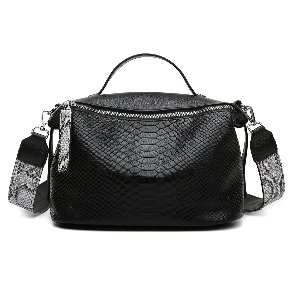 JIANUO women fashion handbags leather vintage doctor bag