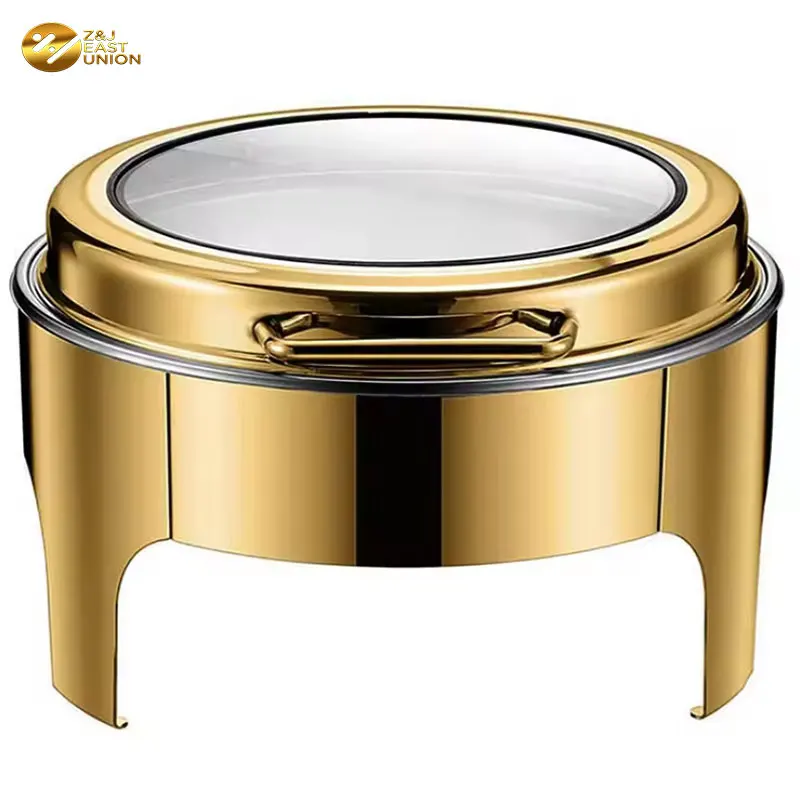 Luxury Chafing Dish Golden Chafing Dish Stainless Steel Chafers And Buffet Warmers Sets