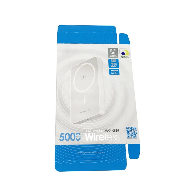 Custom LOGO Printed 3C Electronics Prodpaper Boxng Hanging Hanger Box Recyclable Packaging Foldingpackaging Boxes Earphones