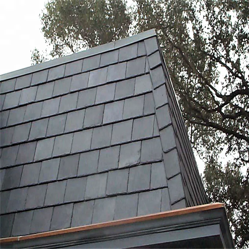 Black natural slate stone cheap price thin thickness roofing tiles for cover house roof