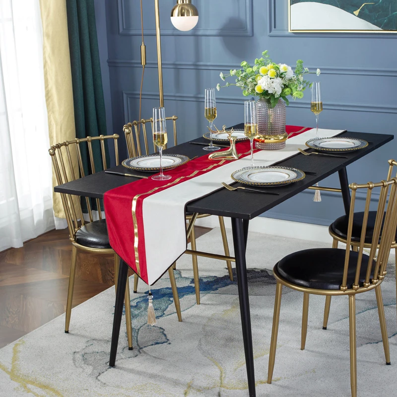 Soft High Quality Decoration Wedding Banquet Elegant Dining Table Runners