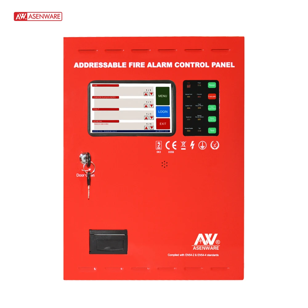 Fire control system panel addressable 3 loop