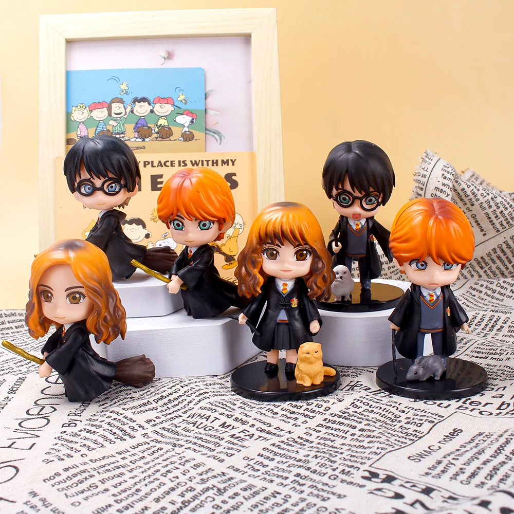 cake topper magic Academy six-piece set James exquisite handicraft