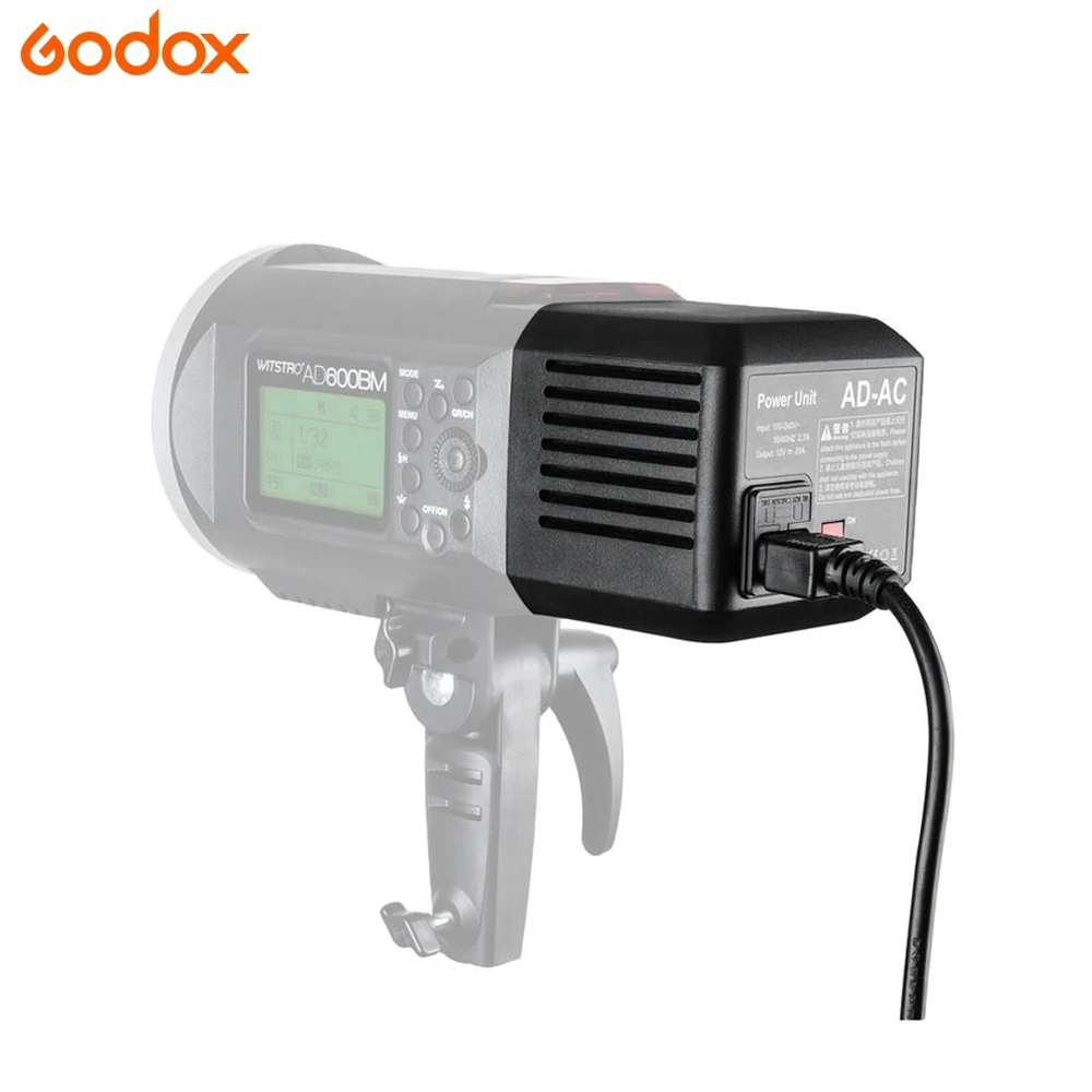 Godox Studio Accessories AD-AC AC Power Unit Source Adapter With Cable For Ad600bm Ad600 Slb60w Photo Studio Kits
