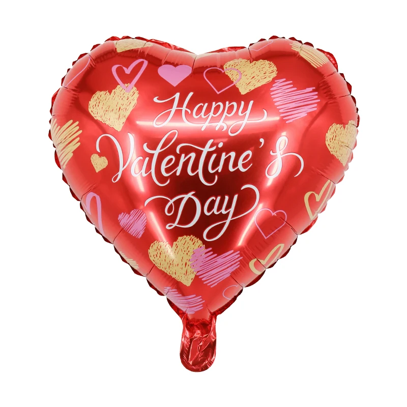 18 inch Happy Valentines Day te amo heart  Foil Balloons Globos Dia de San Valentin For I Love You Wedding Party Decoration