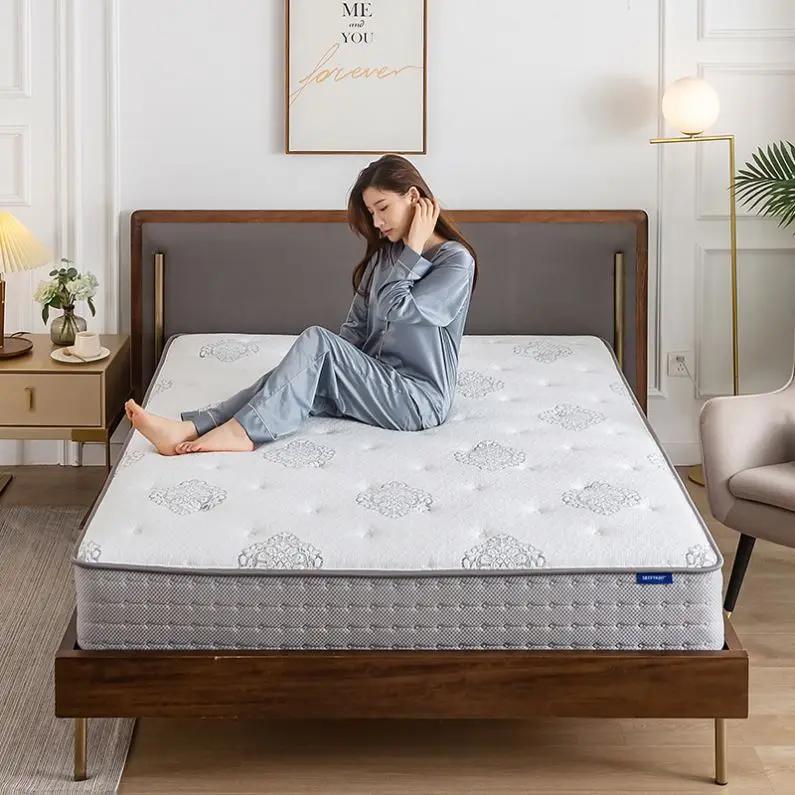 12 inch high end royal comfortable night hybrid mattress with memory foam and mini coil pocket spring