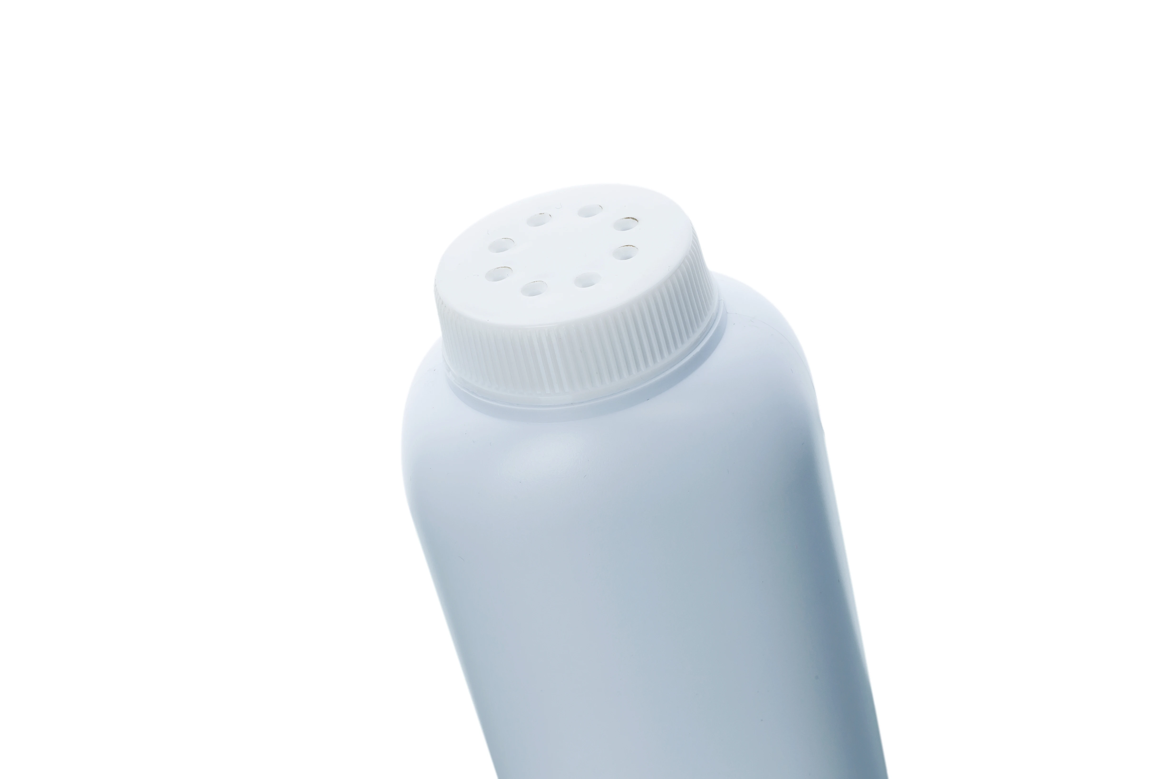 100g Square Screw Cap with Holes Baby Talcum Powder HDPE Plastic Empty White Bottle