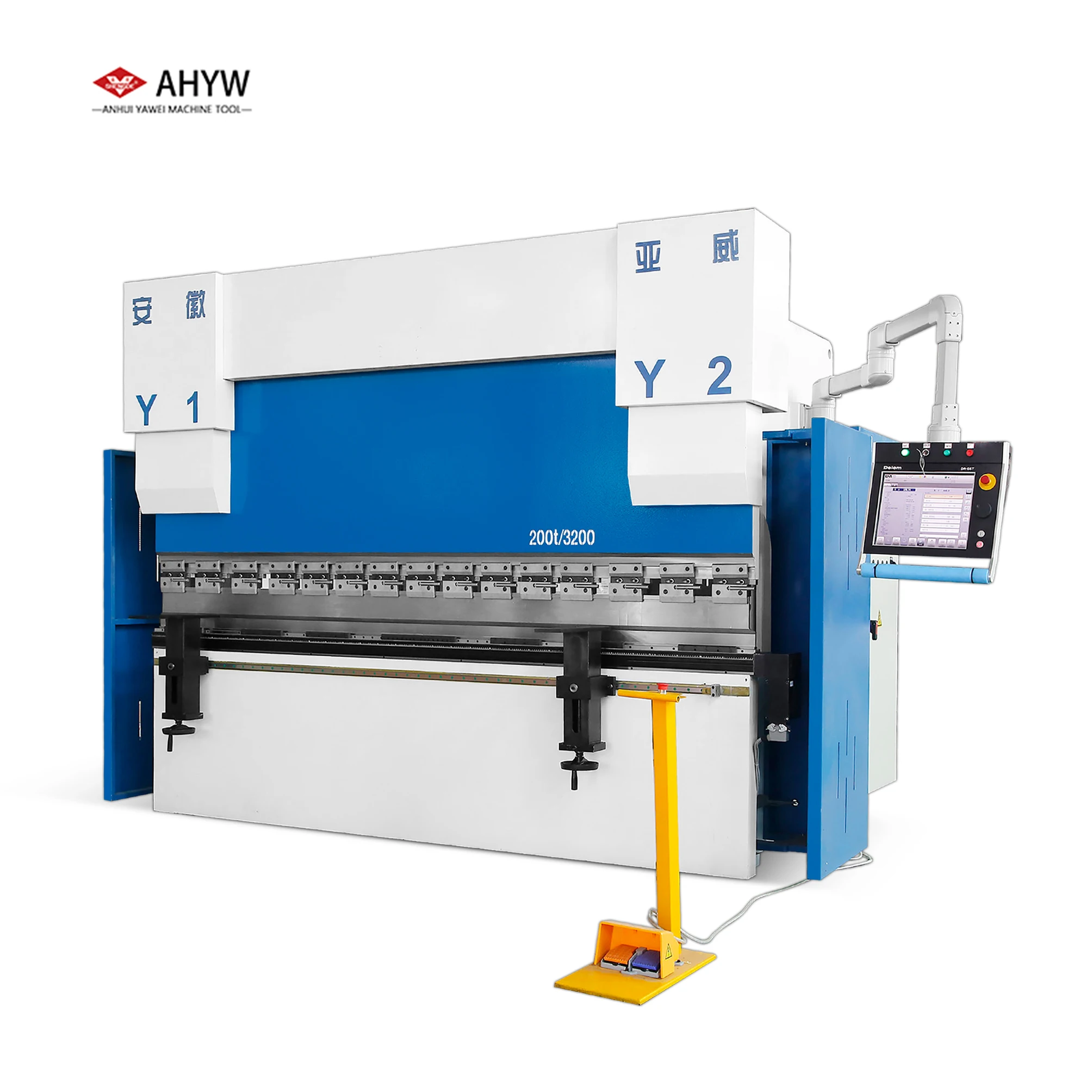 Италия DSP опционально лазерная система защиты листостамповочный пресс с ЧПУ YWB-200T/3200